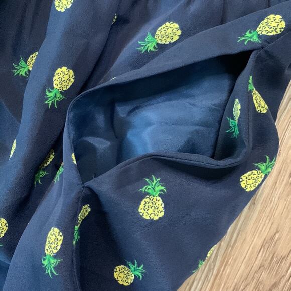 J.Crew Pineapple Printed Seaside Cami Dress Size 6 - Picture 3 of 6